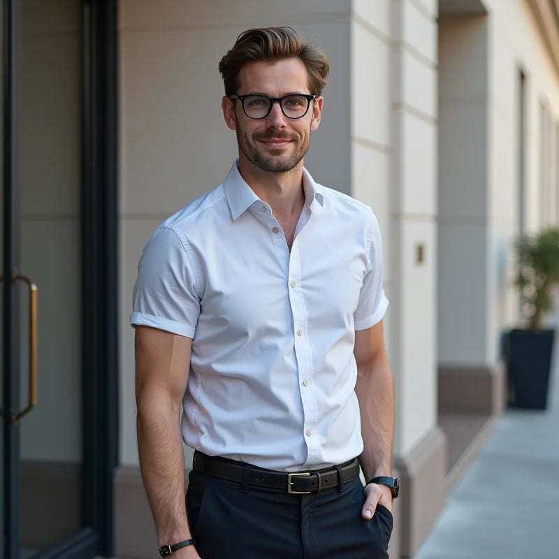 Short Sleeve Oxford Shirt - Short Sleeve Oxford Shirts for Smart Casual Style That Lasts