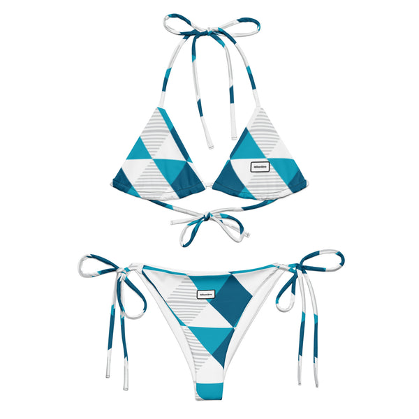 Milaniere All-over print recycled string bikini