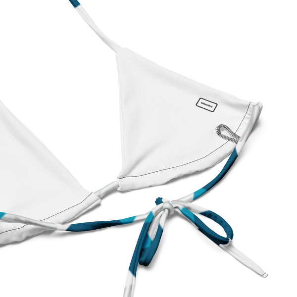 Milaniere All-over print recycled string bikini