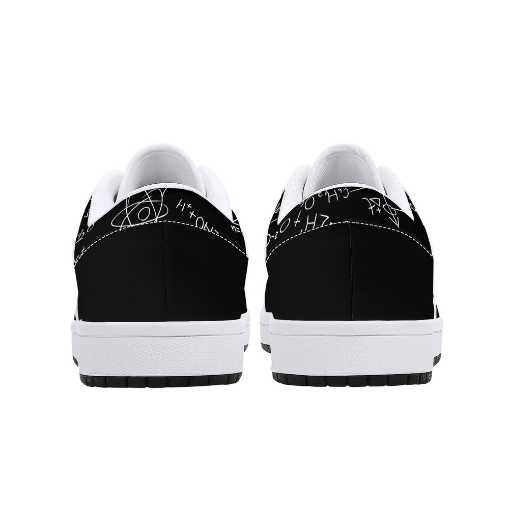 Milanière | Low-Top Synthetic Leather Sneakers - Black