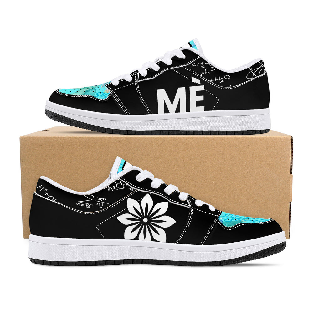 Milanière | Low-Top Synthetic Leather Sneakers - Black