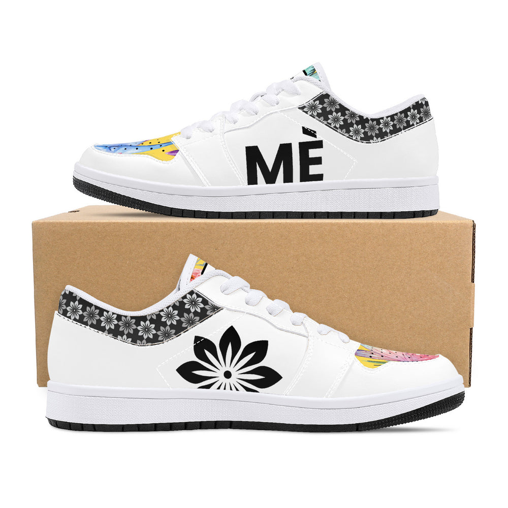 Milanière | Low-Top Synthetic Leather Sneakers - White