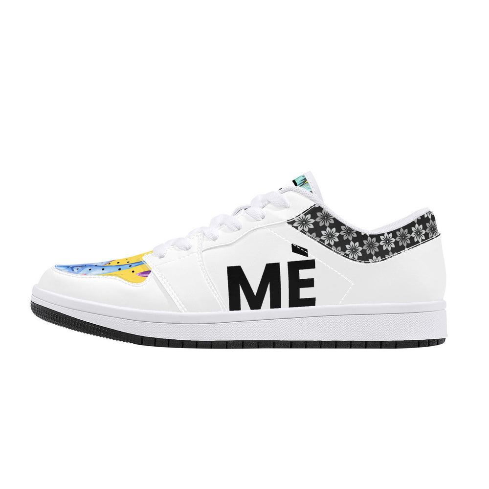 Milanière | Low-Top Synthetic Leather Sneakers - White