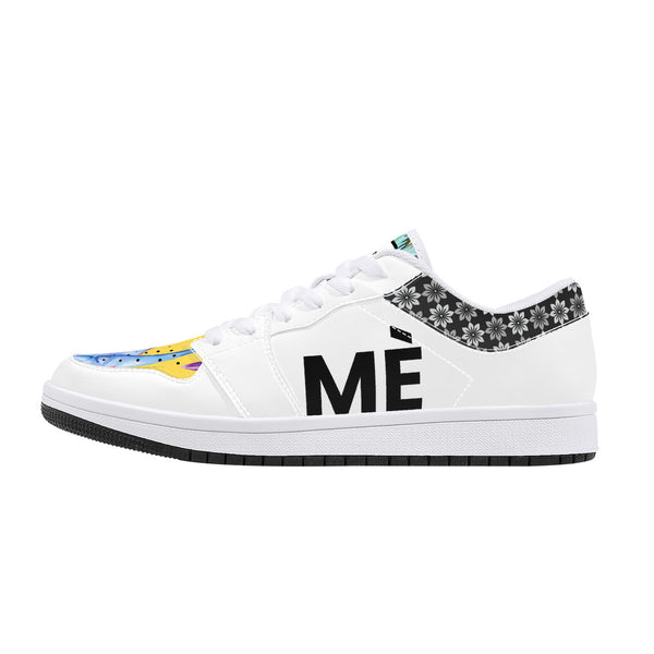 Milanière | Low-Top Synthetic Leather Sneakers - White